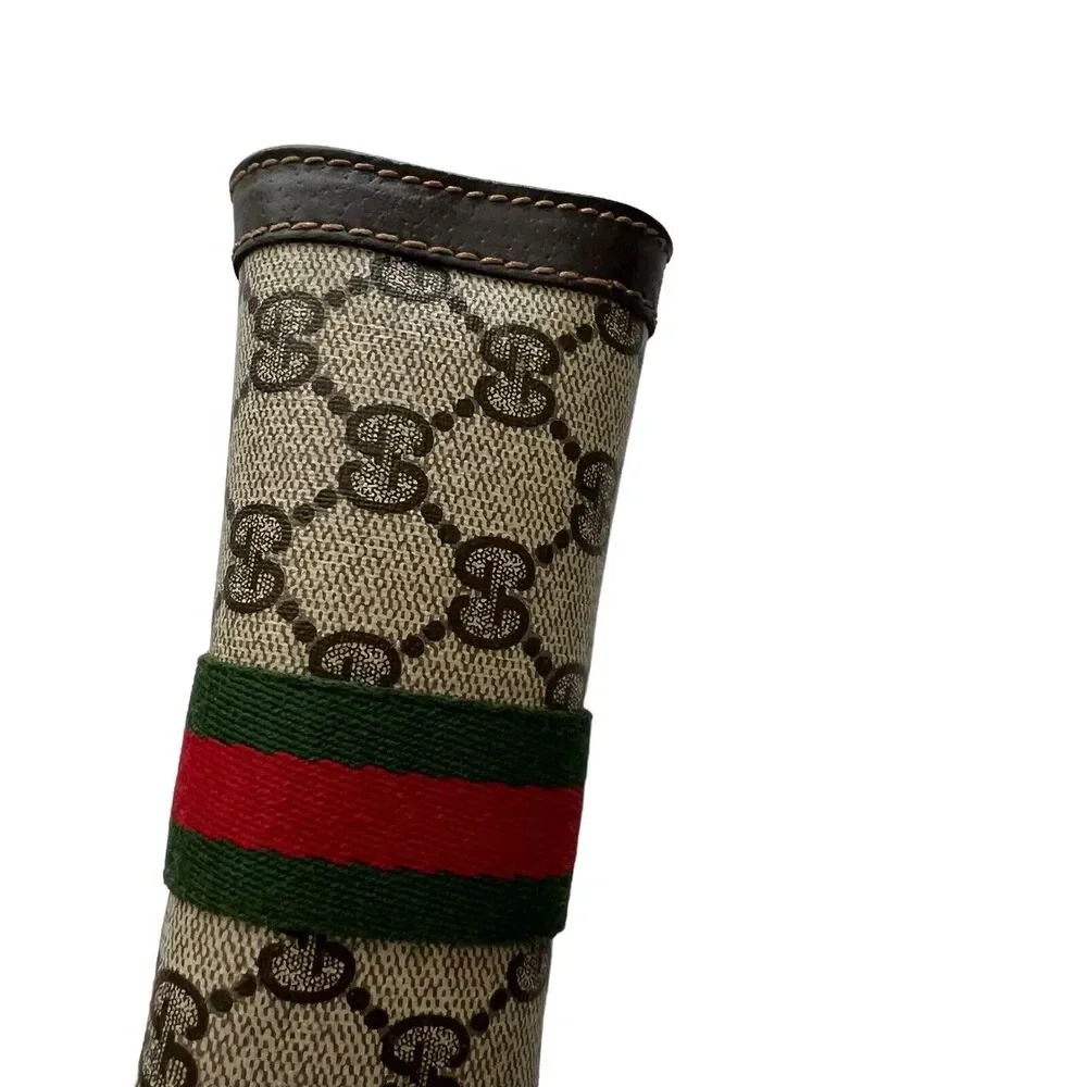 GUCCI Vintage Monogram Canvas Clutch Cosmetic Perfums Bag - Picture 5 of 11